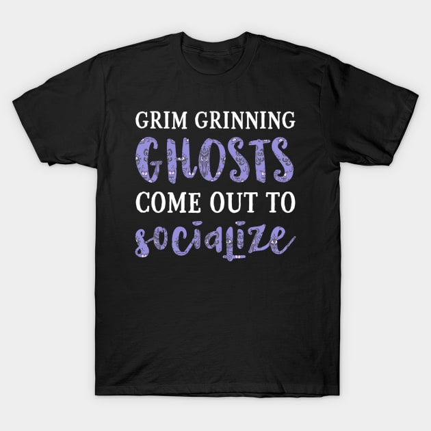 Grim Grinning Ghosts T-Shirt by Elle & Charming